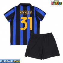 Inter Milan Yann Bisseck #31 Heimtrikotsatz Kinder 2026-27 Kurzarm (+ Kurze Hosen)